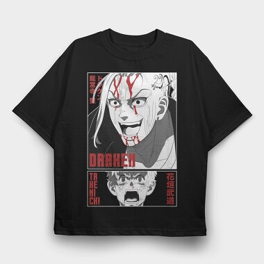 Drakenen Take Michi, Tricou Oversize Barbati (Unisex)