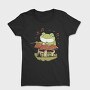 Frog Playing Drums Mushroom, Tricou Femei