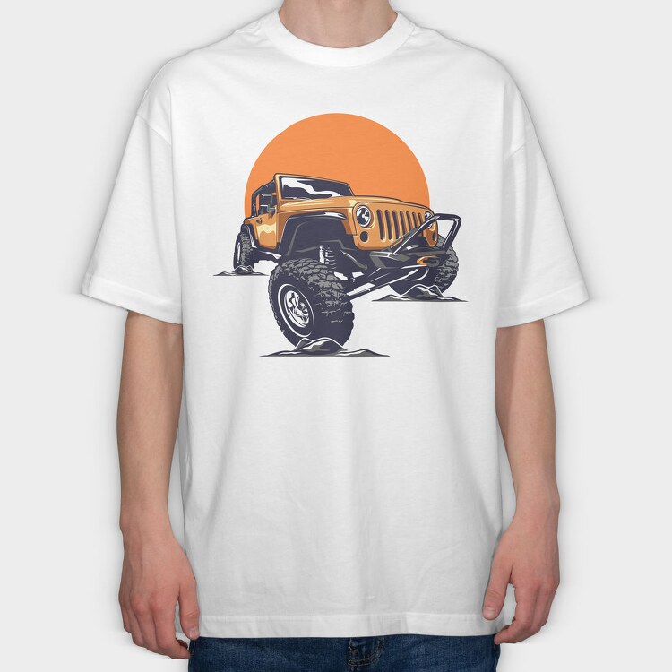 Desert Adventure, Tricou Oversize Barbati (Unisex)