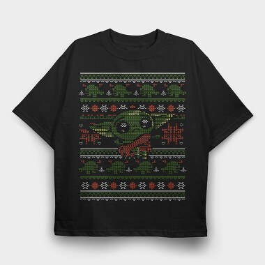 Christmas Sweater Knit 1, Tricou Oversize Barbati (Unisex)