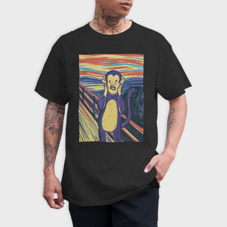 Monkey Scream, Tricou Barbati (Unisex)