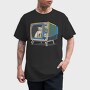 Cat Inside Tv, Tricou Barbati (Unisex)