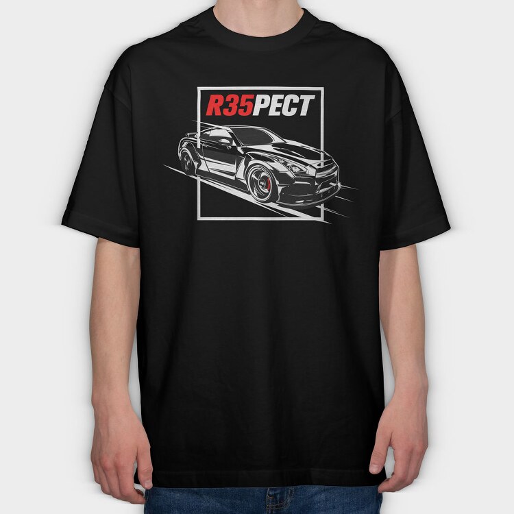 GTR, Tricou Oversize Barbati (Unisex)