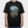 Diving Wave Splash, Tricou Oversize Barbati (Unisex)