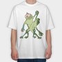 Froggy Dance Party, Tricou Oversize Barbati (Unisex)