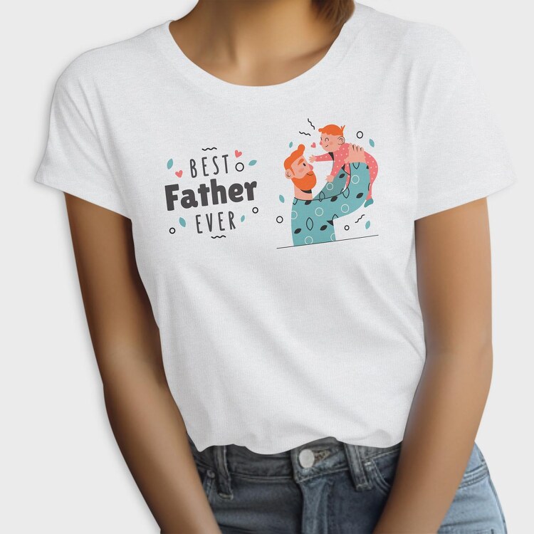 Illustration Fatherday, Tricou Femei