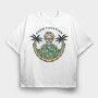 Good Vacation Skull, Tricou Oversize Barbati (Unisex)
