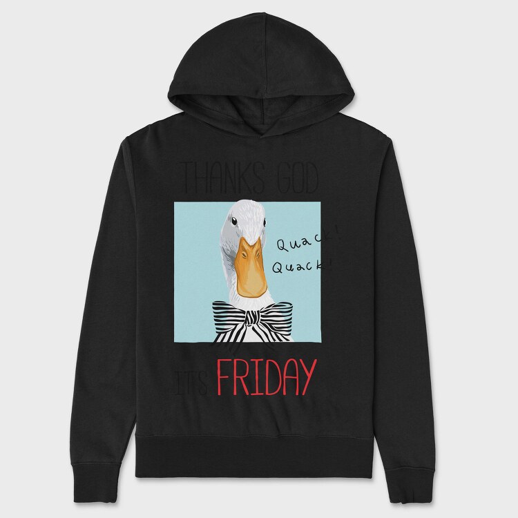 Duck Quack Friday, Hanorac Oversize Barbati (Unisex)