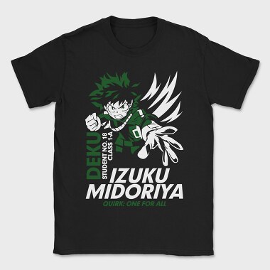 Deku Quirk One For All, Tricou Barbati (Unisex)