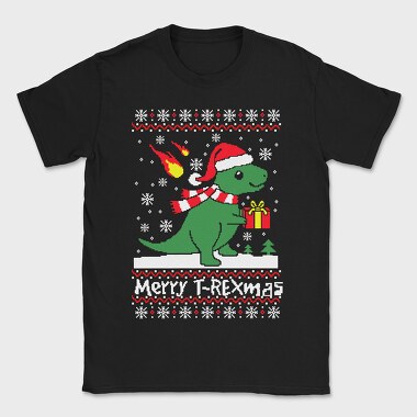 Dino Xmas Sweater, Tricou Barbati (Unisex)