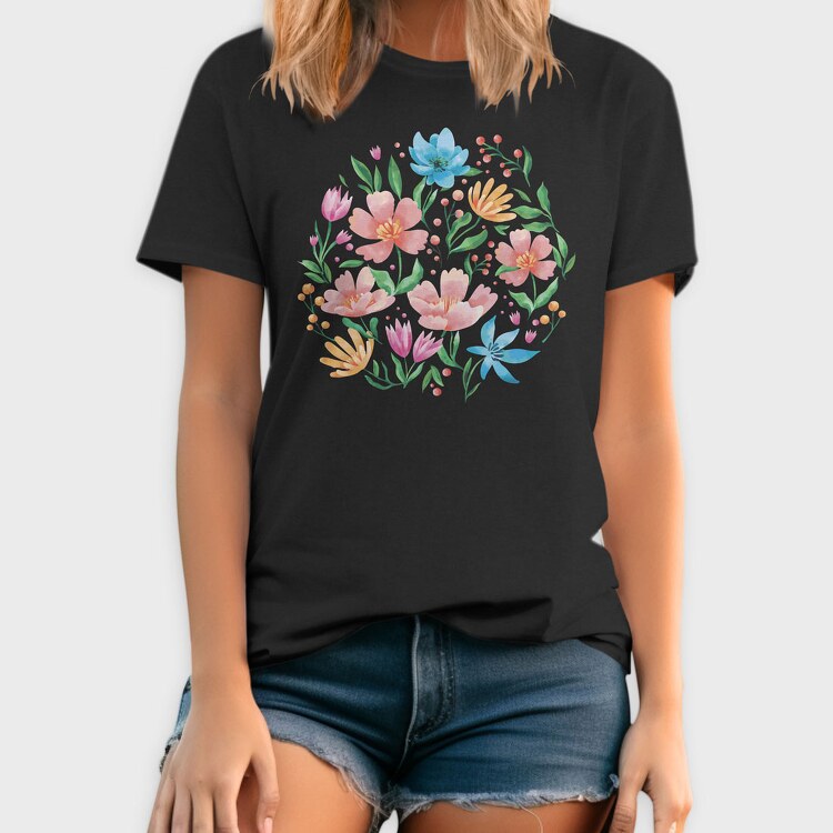 Wild Flowers, Tricou Barbati (Unisex)