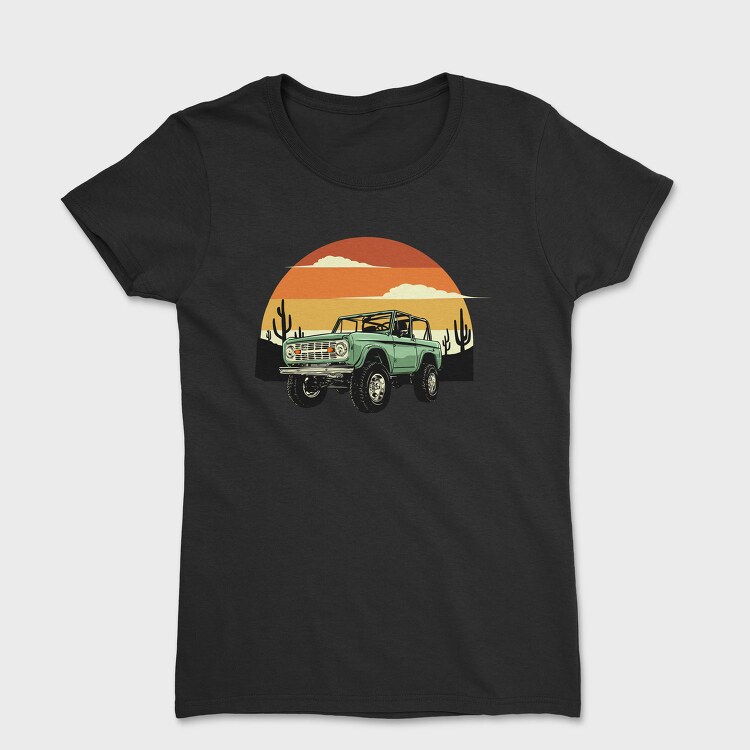 Desert Bronco Sunset, Tricou Femei