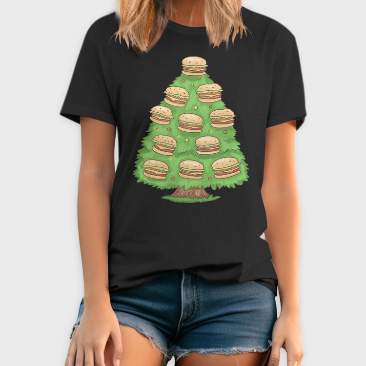 Burger Tree, Tricou Barbati (Unisex)