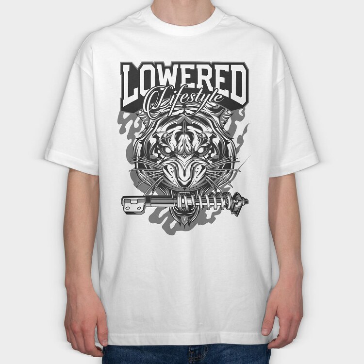 LOWERED LIFESTYLE, Tricou Oversize Barbati (Unisex)