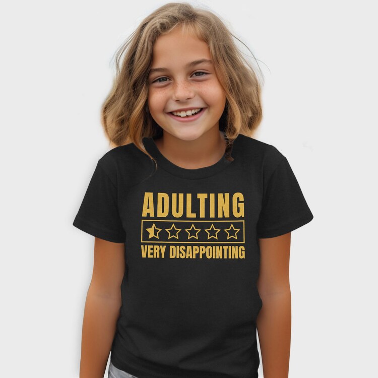 Adulting Funny Quote, Tricou Copii