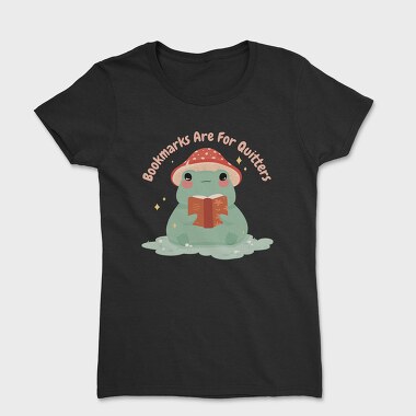 Frog Reading Book Cute, Tricou Femei