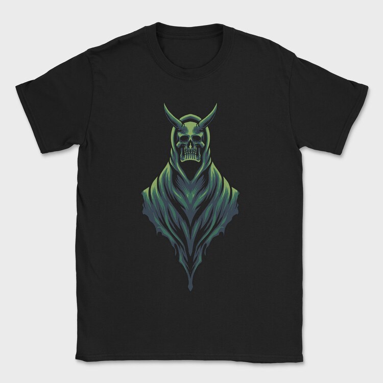 Dark Skull Hood, Tricou Barbati (Unisex)