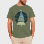 Retro Christmas Tree, Tricou Barbati (Unisex)