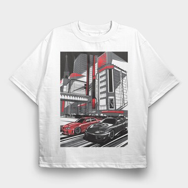 RIVALS, Tricou Oversize Barbati (Unisex)