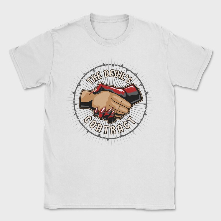 Devils Handshake, Tricou Barbati (Unisex)
