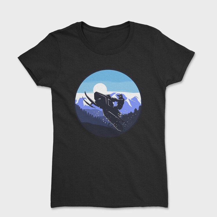 Snowboarders Moonrise, Tricou Femei
