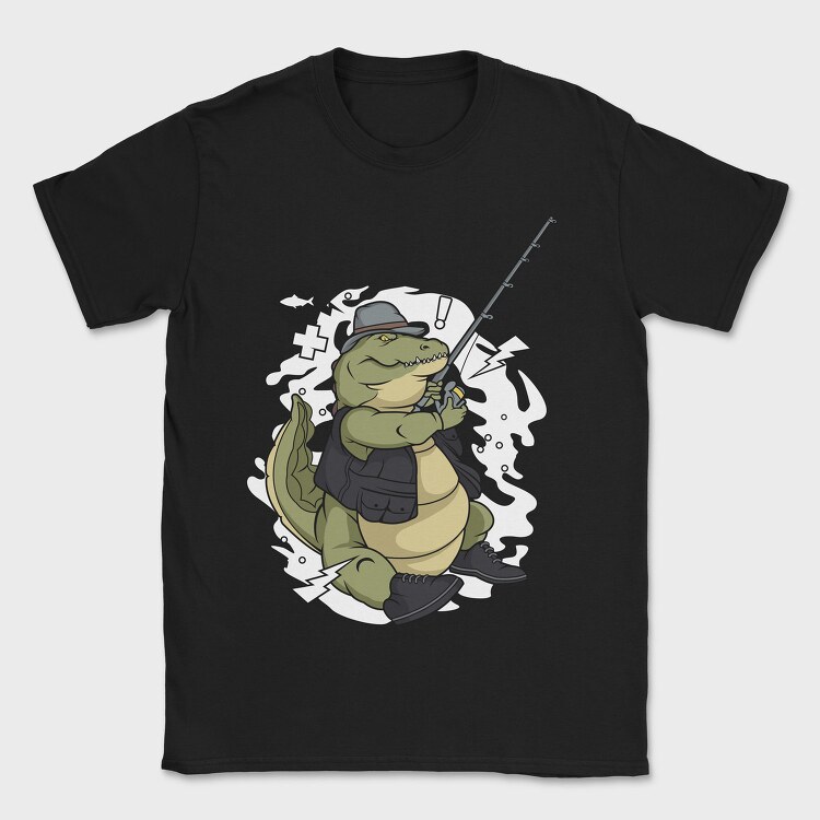 Crocodile Fishing Buddy, Tricou Barbati (Unisex)