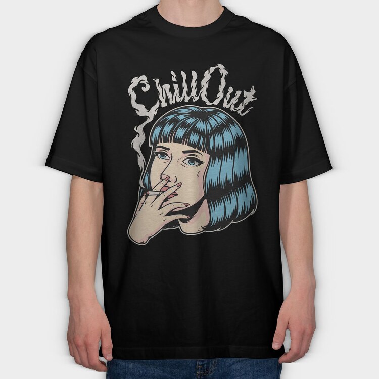 Smoke Out Girl, Tricou Oversize Barbati (Unisex)