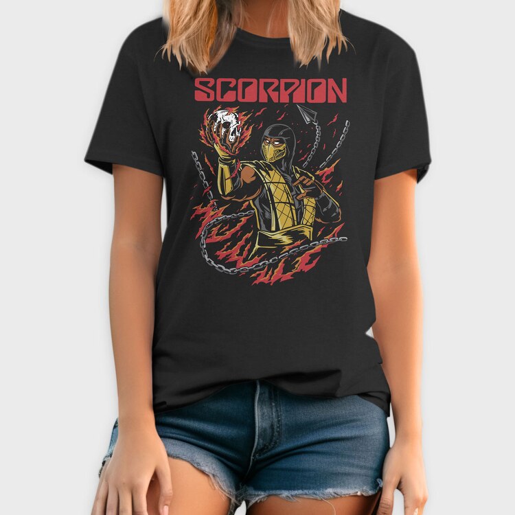 Scorpion Mortal Kombat, Tricou Barbati (Unisex)