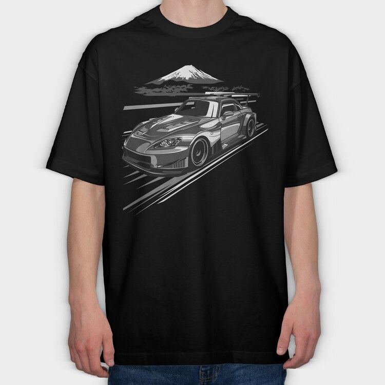 S2000 FUJI, Tricou Oversize Barbati (Unisex)