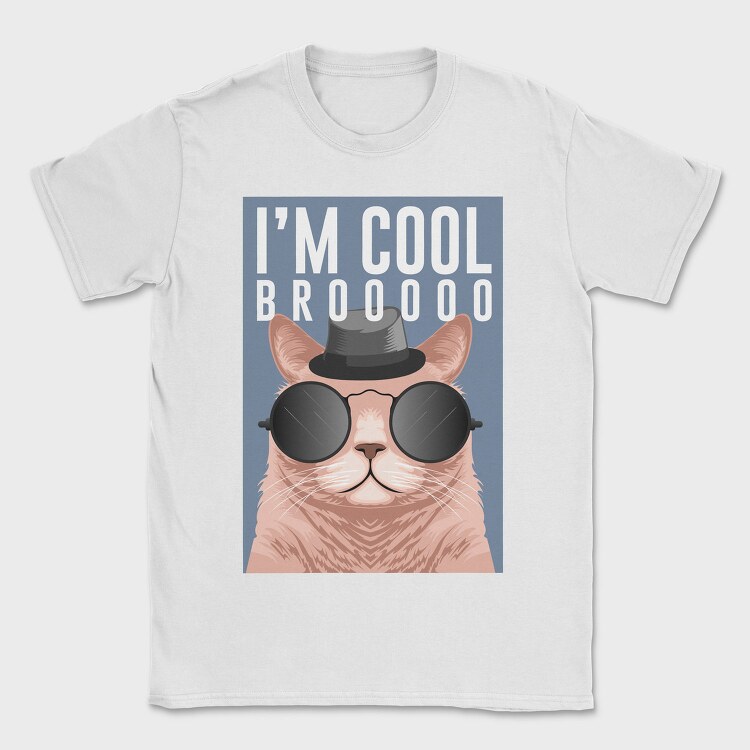Cool Cat Bro, Tricou Barbati (Unisex)