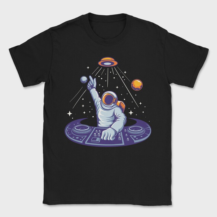 Space Dj Alien, Tricou Barbati (Unisex)