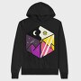 Solar Eclipse Cube, Hanorac Oversize Barbati (Unisex)