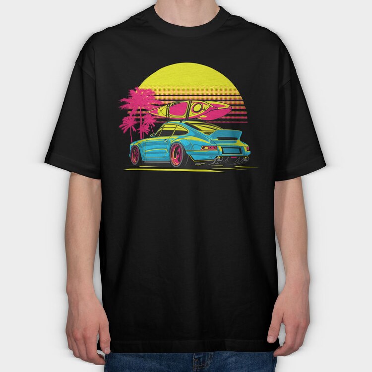 Singer Porsche, Tricou Oversize Barbati (Unisex)