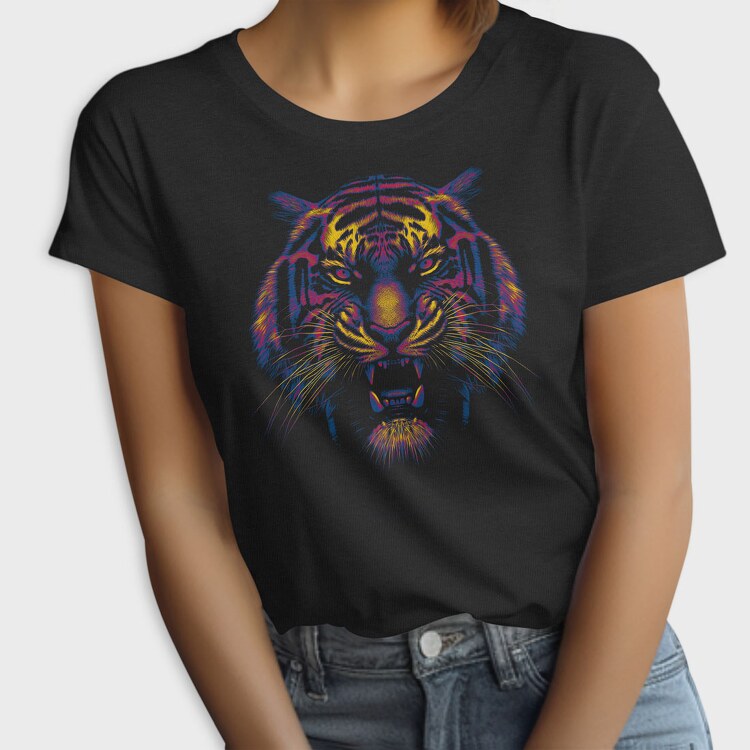 Tiger Colorful, Tricou Femei