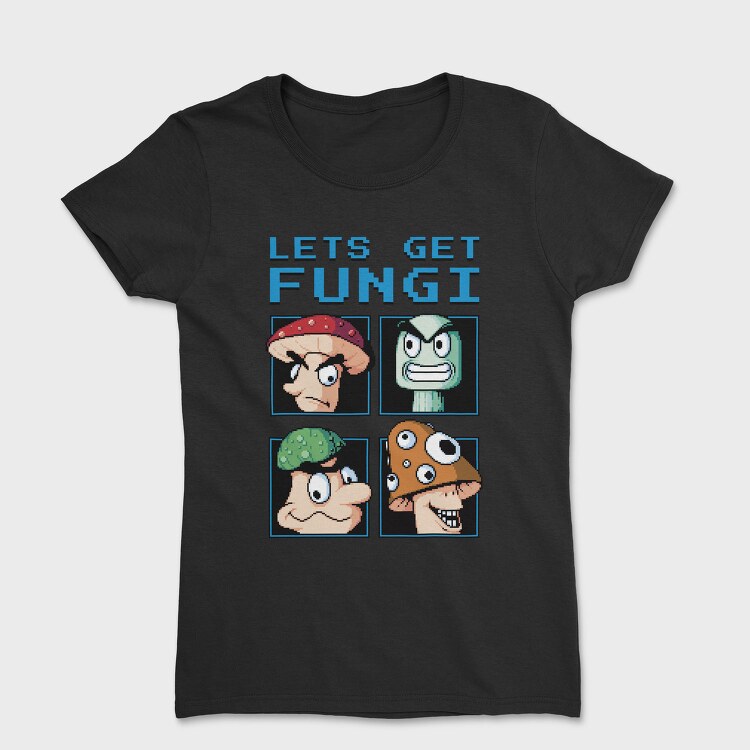 Fungi Cartoon Characters Let S Get Pixel, Tricou Femei