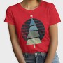 Retro Christmas Tree, Tricou Femei