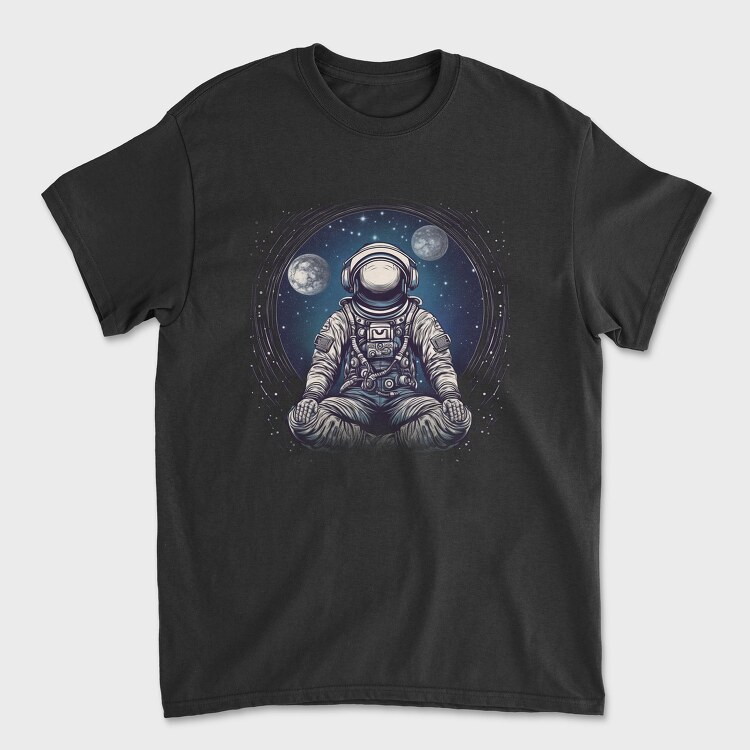Astronaut Meditation, Tricou Barbati (Unisex)