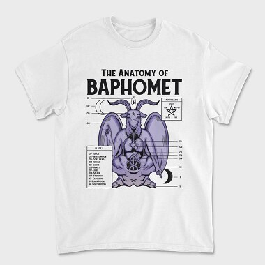Baphomet Anatomy, Tricou Barbati (Unisex)