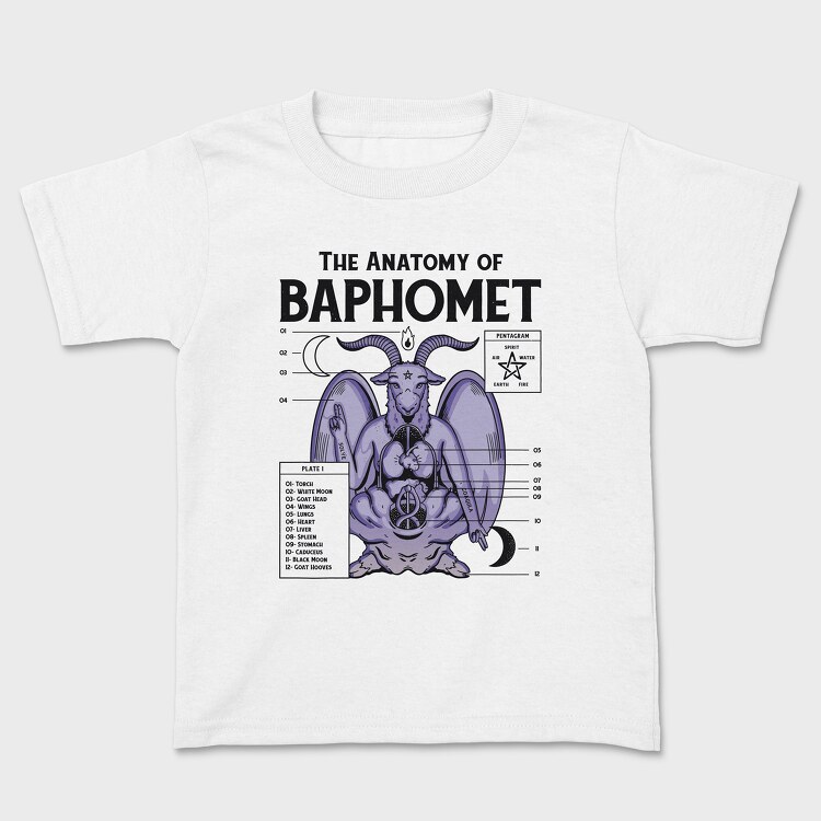Baphomet Anatomy, Tricou Copii