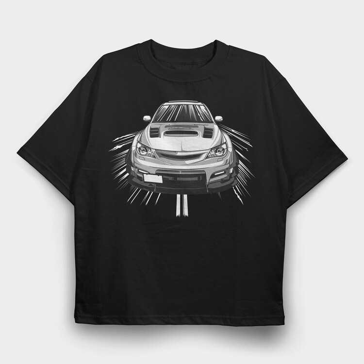 White Sti, Tricou Oversize Barbati (Unisex)