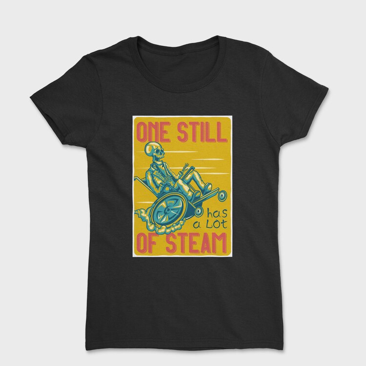 Skeleton Steam Ride, Tricou Femei