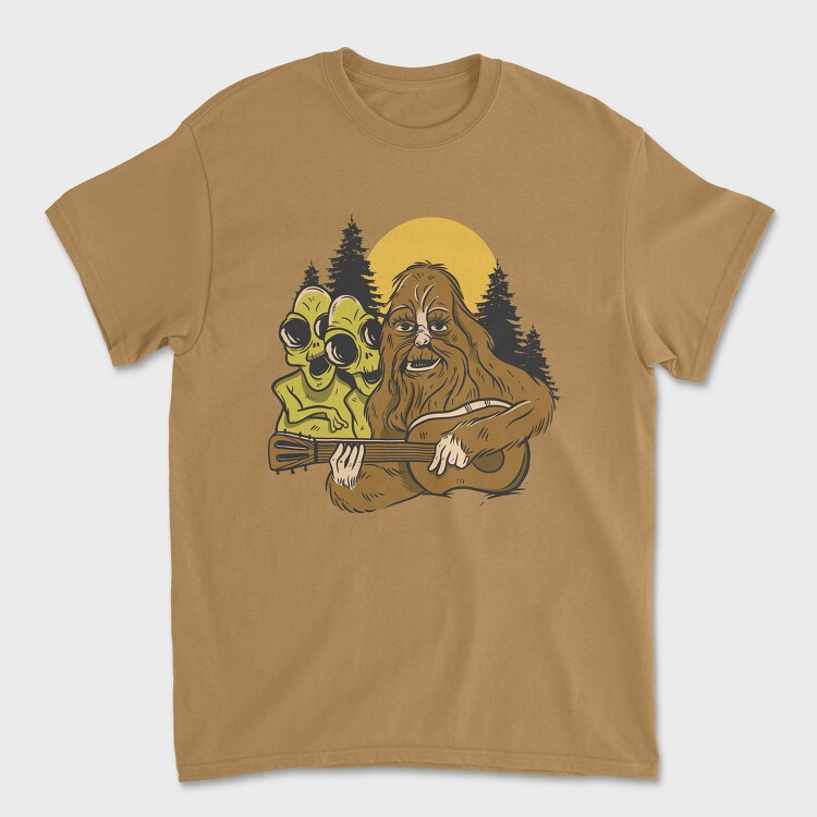 Bigfoot Guitar, Tricou Barbati (Unisex)