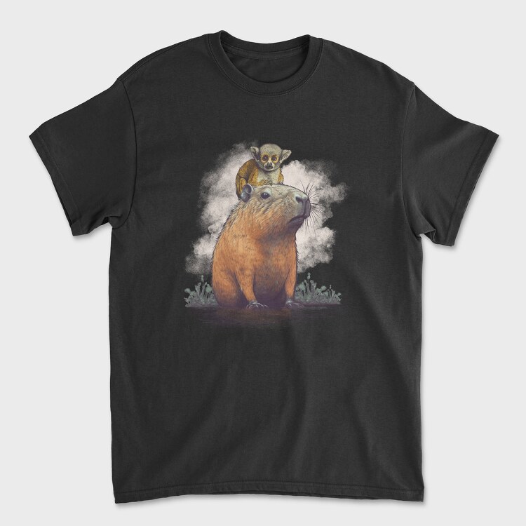 Capybara Monkey, Tricou Barbati (Unisex)