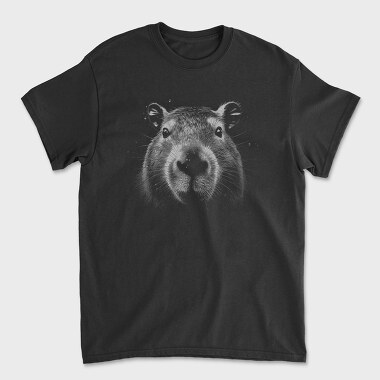 Capybara Monochrome, Tricou Barbati (Unisex)