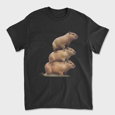 Capybara Tower, Tricou Barbati (Unisex)