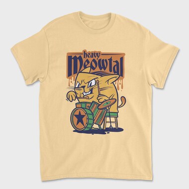 Cat Drummer 2, Tricou Barbati (Unisex)