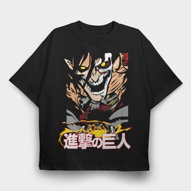 Fire Wolf Roar, Tricou Oversize Barbati (Unisex)