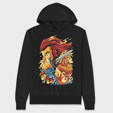 Flame Warrior, Hanorac Oversize Barbati (Unisex)