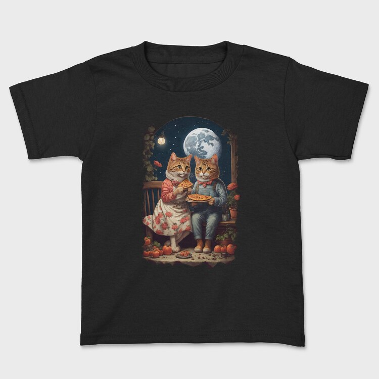 Cats Pizza Cottagecore, Tricou Copii
