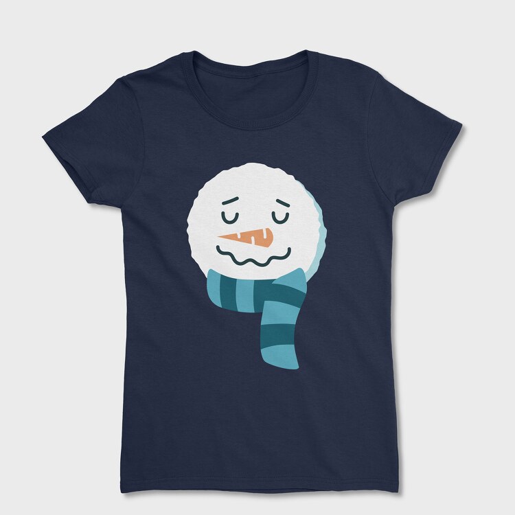 Christmas Snowman Faces 1, Tricou Femei